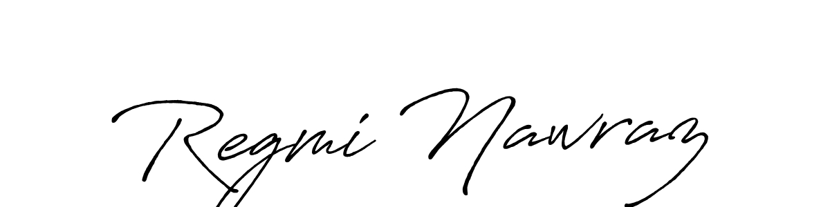 Create a beautiful signature design for name Regmi Nawraz. With this signature (Antro_Vectra_Bolder) fonts, you can make a handwritten signature for free. Regmi Nawraz signature style 7 images and pictures png
