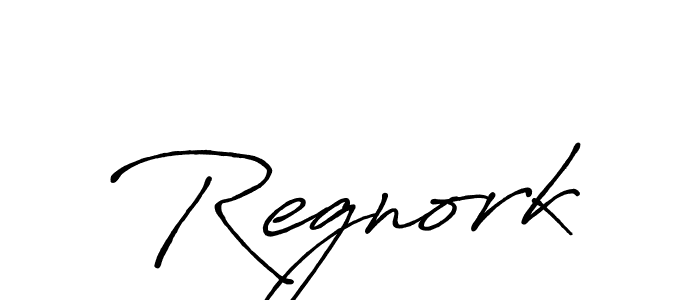How to make Regnork name signature. Use Antro_Vectra_Bolder style for creating short signs online. This is the latest handwritten sign. Regnork signature style 7 images and pictures png