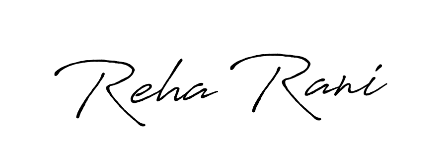 How to make Reha Rani signature? Antro_Vectra_Bolder is a professional autograph style. Create handwritten signature for Reha Rani name. Reha Rani signature style 7 images and pictures png
