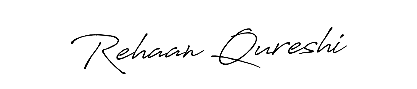 Create a beautiful signature design for name Rehaan Qureshi. With this signature (Antro_Vectra_Bolder) fonts, you can make a handwritten signature for free. Rehaan Qureshi signature style 7 images and pictures png