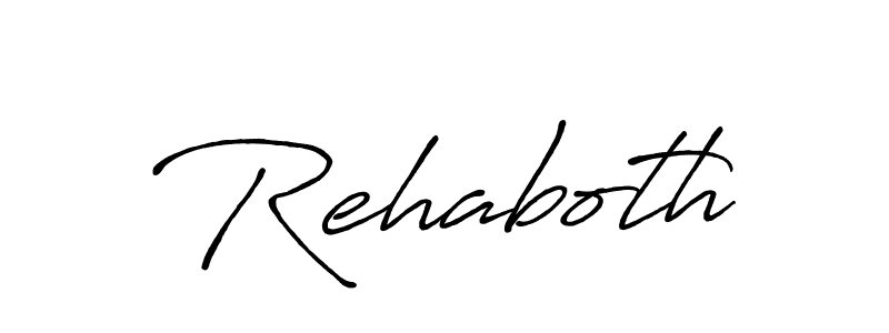 Make a beautiful signature design for name Rehaboth. With this signature (Antro_Vectra_Bolder) style, you can create a handwritten signature for free. Rehaboth signature style 7 images and pictures png
