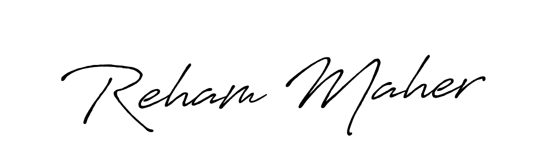 Best and Professional Signature Style for Reham Maher. Antro_Vectra_Bolder Best Signature Style Collection. Reham Maher signature style 7 images and pictures png