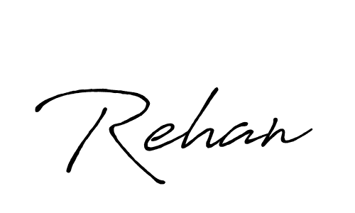Create a beautiful signature design for name Rehan. With this signature (Antro_Vectra_Bolder) fonts, you can make a handwritten signature for free. Rehan signature style 7 images and pictures png