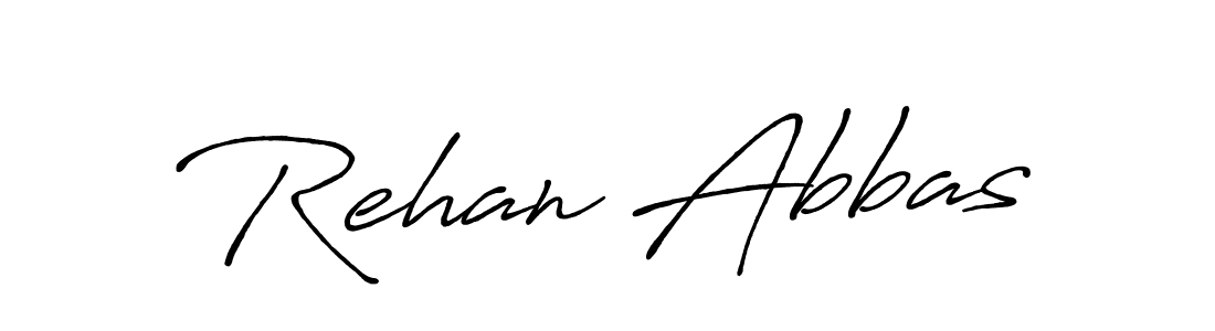 Design your own signature with our free online signature maker. With this signature software, you can create a handwritten (Antro_Vectra_Bolder) signature for name Rehan Abbas. Rehan Abbas signature style 7 images and pictures png
