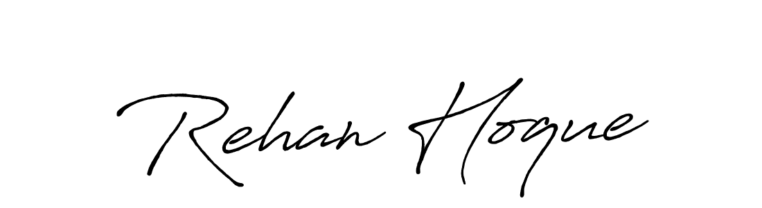 Also You can easily find your signature by using the search form. We will create Rehan Hoque name handwritten signature images for you free of cost using Antro_Vectra_Bolder sign style. Rehan Hoque signature style 7 images and pictures png