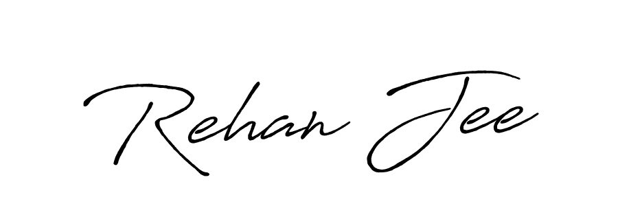 Create a beautiful signature design for name Rehan Jee. With this signature (Antro_Vectra_Bolder) fonts, you can make a handwritten signature for free. Rehan Jee signature style 7 images and pictures png