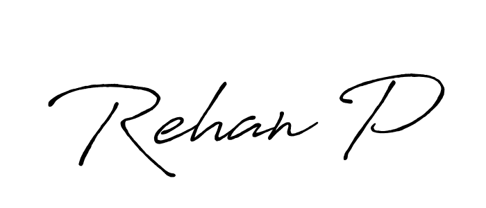 This is the best signature style for the Rehan P name. Also you like these signature font (Antro_Vectra_Bolder). Mix name signature. Rehan P signature style 7 images and pictures png