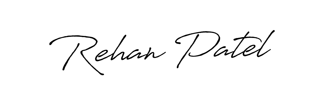 The best way (Antro_Vectra_Bolder) to make a short signature is to pick only two or three words in your name. The name Rehan Patel include a total of six letters. For converting this name. Rehan Patel signature style 7 images and pictures png
