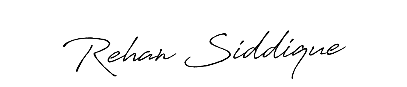 Rehan Siddique stylish signature style. Best Handwritten Sign (Antro_Vectra_Bolder) for my name. Handwritten Signature Collection Ideas for my name Rehan Siddique. Rehan Siddique signature style 7 images and pictures png