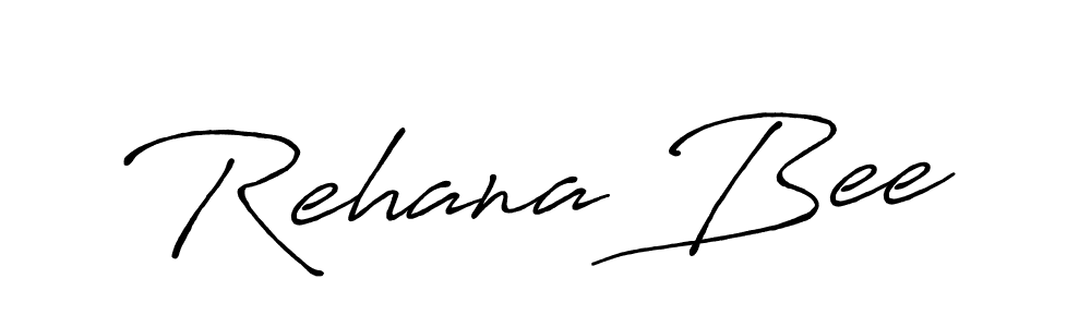 Create a beautiful signature design for name Rehana Bee. With this signature (Antro_Vectra_Bolder) fonts, you can make a handwritten signature for free. Rehana Bee signature style 7 images and pictures png