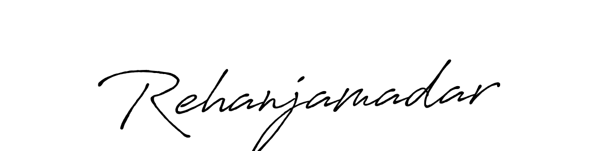 Make a beautiful signature design for name Rehanjamadar. With this signature (Antro_Vectra_Bolder) style, you can create a handwritten signature for free. Rehanjamadar signature style 7 images and pictures png