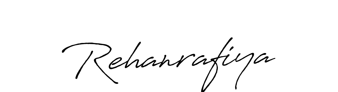 Design your own signature with our free online signature maker. With this signature software, you can create a handwritten (Antro_Vectra_Bolder) signature for name Rehanrafiya. Rehanrafiya signature style 7 images and pictures png