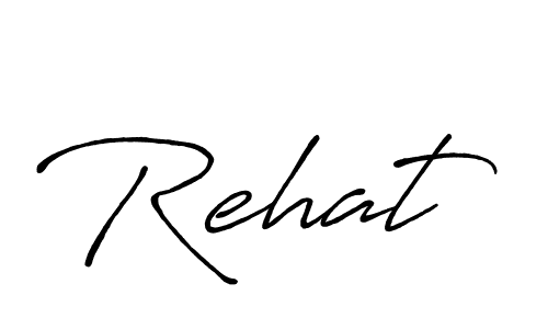 How to make Rehat signature? Antro_Vectra_Bolder is a professional autograph style. Create handwritten signature for Rehat name. Rehat signature style 7 images and pictures png
