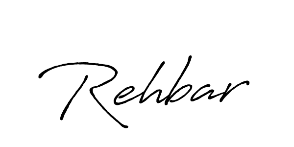 Make a beautiful signature design for name Rehbar. With this signature (Antro_Vectra_Bolder) style, you can create a handwritten signature for free. Rehbar signature style 7 images and pictures png