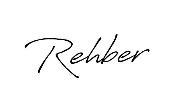 Make a beautiful signature design for name Rehber. With this signature (Antro_Vectra_Bolder) style, you can create a handwritten signature for free. Rehber signature style 7 images and pictures png