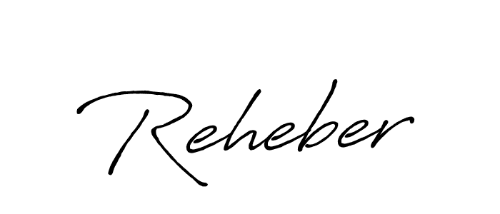 Make a beautiful signature design for name Reheber. Use this online signature maker to create a handwritten signature for free. Reheber signature style 7 images and pictures png