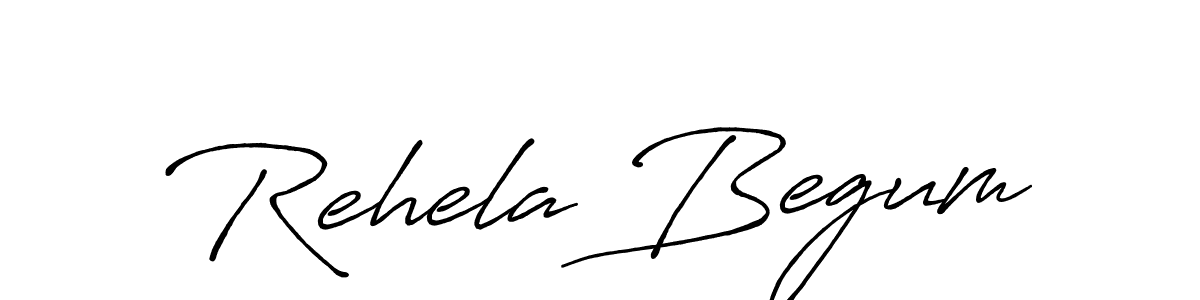 Also we have Rehela Begum name is the best signature style. Create professional handwritten signature collection using Antro_Vectra_Bolder autograph style. Rehela Begum signature style 7 images and pictures png
