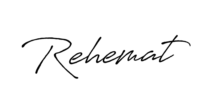 How to make Rehemat name signature. Use Antro_Vectra_Bolder style for creating short signs online. This is the latest handwritten sign. Rehemat signature style 7 images and pictures png