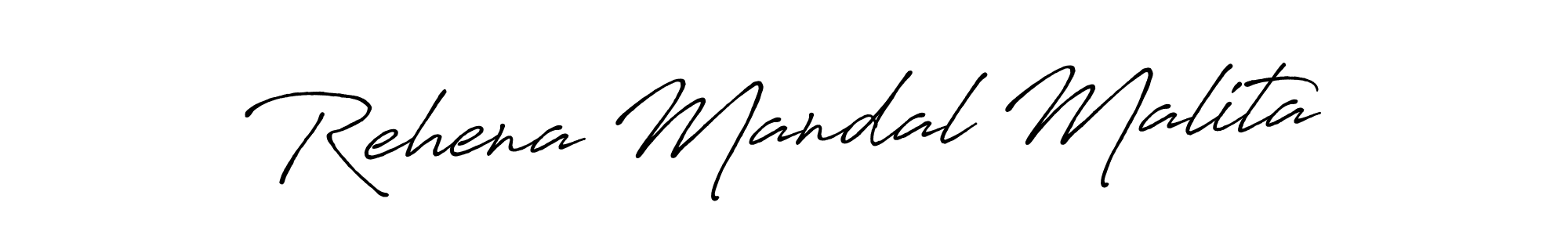 It looks lik you need a new signature style for name Rehena Mandal Malita. Design unique handwritten (Antro_Vectra_Bolder) signature with our free signature maker in just a few clicks. Rehena Mandal Malita signature style 7 images and pictures png