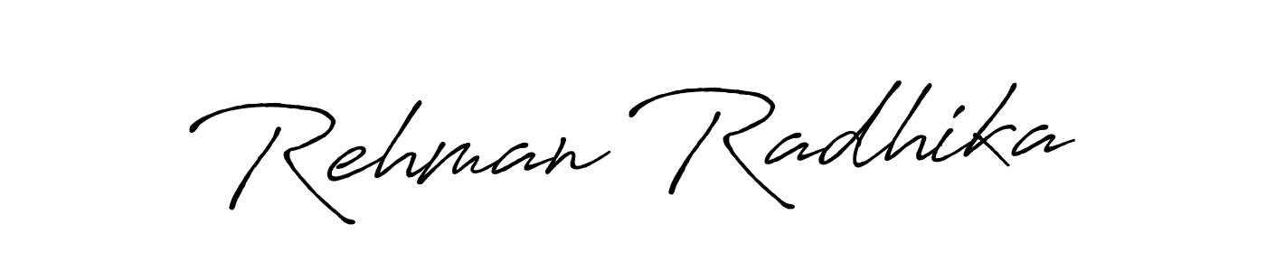 if you are searching for the best signature style for your name Rehman Radhika. so please give up your signature search. here we have designed multiple signature styles  using Antro_Vectra_Bolder. Rehman Radhika signature style 7 images and pictures png