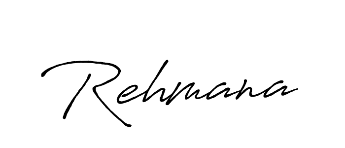 Rehmana stylish signature style. Best Handwritten Sign (Antro_Vectra_Bolder) for my name. Handwritten Signature Collection Ideas for my name Rehmana. Rehmana signature style 7 images and pictures png