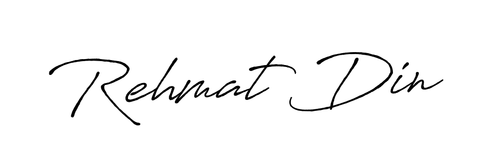 You can use this online signature creator to create a handwritten signature for the name Rehmat Din. This is the best online autograph maker. Rehmat Din signature style 7 images and pictures png