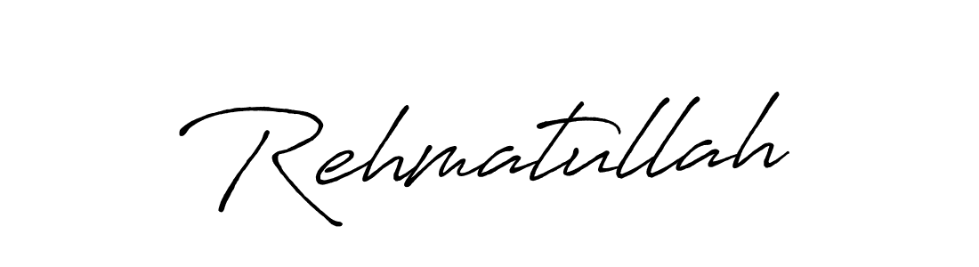 Use a signature maker to create a handwritten signature online. With this signature software, you can design (Antro_Vectra_Bolder) your own signature for name Rehmatullah. Rehmatullah signature style 7 images and pictures png
