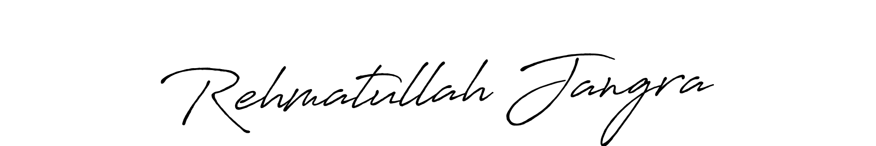 How to make Rehmatullah Jangra signature? Antro_Vectra_Bolder is a professional autograph style. Create handwritten signature for Rehmatullah Jangra name. Rehmatullah Jangra signature style 7 images and pictures png