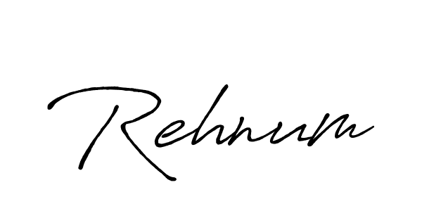Create a beautiful signature design for name Rehnum. With this signature (Antro_Vectra_Bolder) fonts, you can make a handwritten signature for free. Rehnum signature style 7 images and pictures png