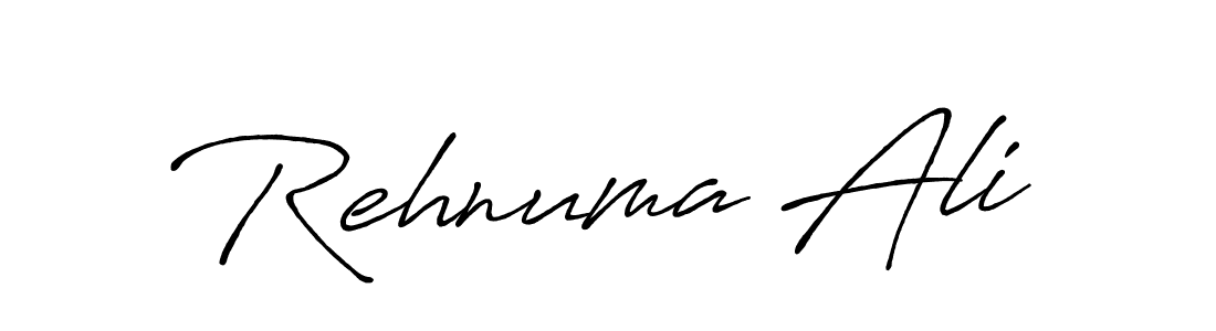 How to make Rehnuma Ali name signature. Use Antro_Vectra_Bolder style for creating short signs online. This is the latest handwritten sign. Rehnuma Ali signature style 7 images and pictures png