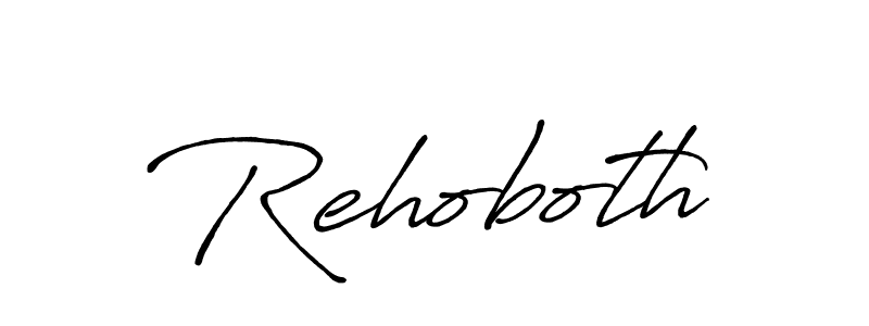 How to make Rehoboth name signature. Use Antro_Vectra_Bolder style for creating short signs online. This is the latest handwritten sign. Rehoboth signature style 7 images and pictures png