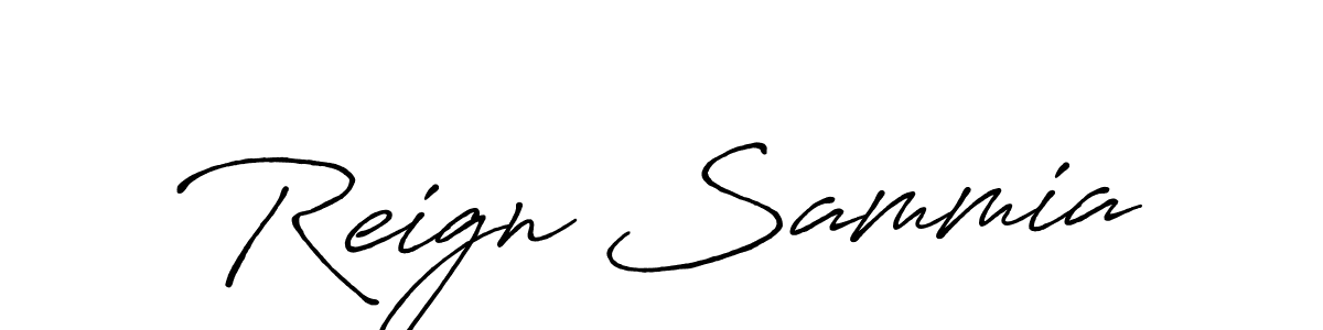 Make a short Reign Sammia signature style. Manage your documents anywhere anytime using Antro_Vectra_Bolder. Create and add eSignatures, submit forms, share and send files easily. Reign Sammia signature style 7 images and pictures png