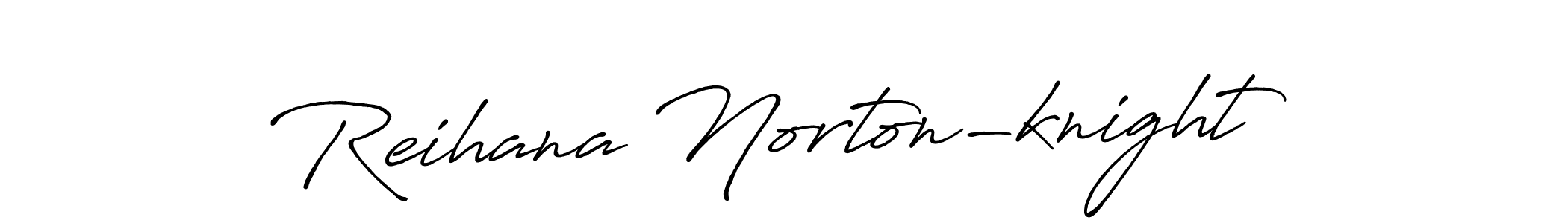 Design your own signature with our free online signature maker. With this signature software, you can create a handwritten (Antro_Vectra_Bolder) signature for name Reihana Norton-knight. Reihana Norton-knight signature style 7 images and pictures png