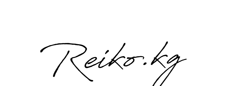 Create a beautiful signature design for name Reiko.kg. With this signature (Antro_Vectra_Bolder) fonts, you can make a handwritten signature for free. Reiko.kg signature style 7 images and pictures png