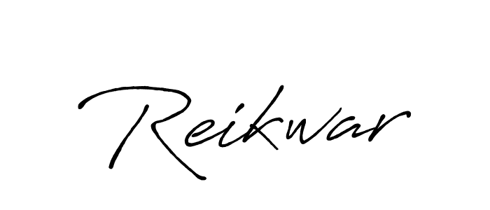How to make Reikwar signature? Antro_Vectra_Bolder is a professional autograph style. Create handwritten signature for Reikwar name. Reikwar signature style 7 images and pictures png