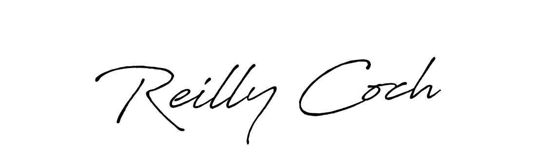Use a signature maker to create a handwritten signature online. With this signature software, you can design (Antro_Vectra_Bolder) your own signature for name Reilly Coch. Reilly Coch signature style 7 images and pictures png