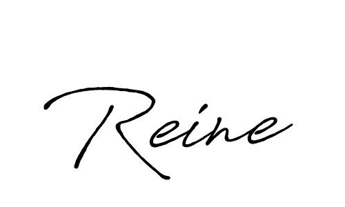 Reine stylish signature style. Best Handwritten Sign (Antro_Vectra_Bolder) for my name. Handwritten Signature Collection Ideas for my name Reine. Reine signature style 7 images and pictures png