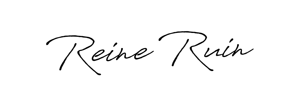 Also You can easily find your signature by using the search form. We will create Reine Ruin name handwritten signature images for you free of cost using Antro_Vectra_Bolder sign style. Reine Ruin signature style 7 images and pictures png