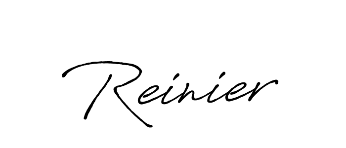 Make a beautiful signature design for name Reinier. Use this online signature maker to create a handwritten signature for free. Reinier signature style 7 images and pictures png