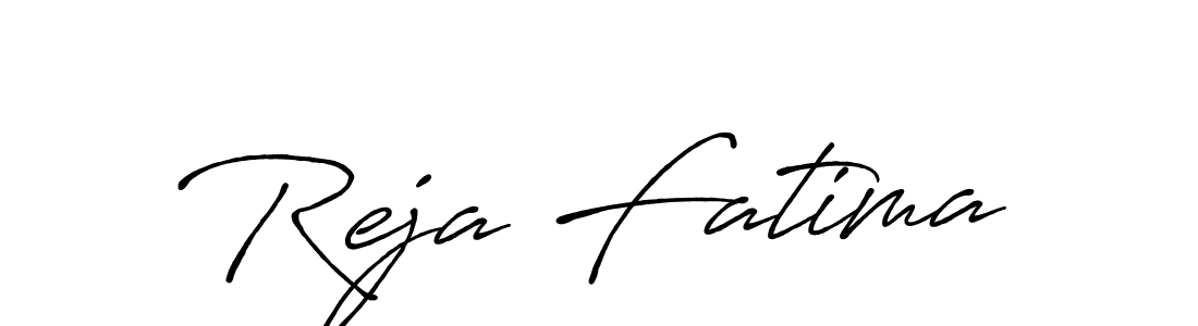 Create a beautiful signature design for name Reja Fatima. With this signature (Antro_Vectra_Bolder) fonts, you can make a handwritten signature for free. Reja Fatima signature style 7 images and pictures png