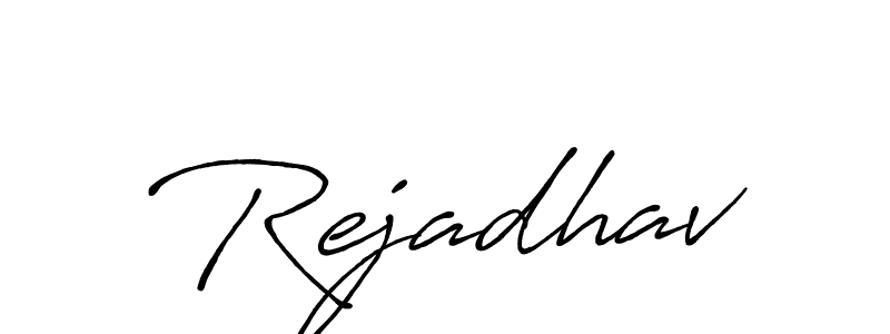 How to make Rejadhav signature? Antro_Vectra_Bolder is a professional autograph style. Create handwritten signature for Rejadhav name. Rejadhav signature style 7 images and pictures png