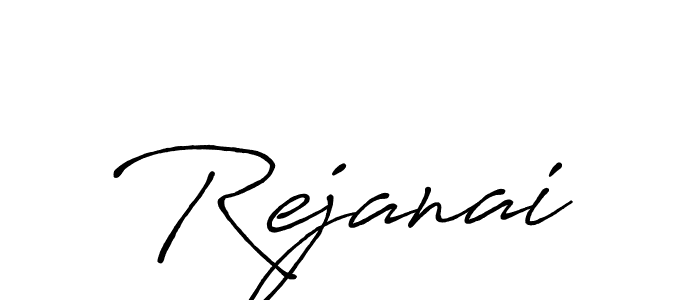 if you are searching for the best signature style for your name Rejanai. so please give up your signature search. here we have designed multiple signature styles  using Antro_Vectra_Bolder. Rejanai signature style 7 images and pictures png