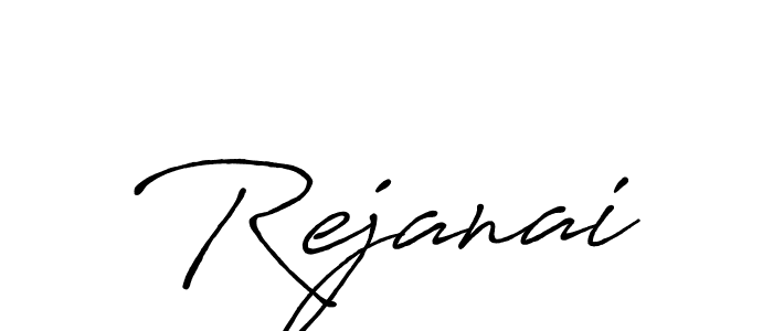 if you are searching for the best signature style for your name Rejanai. so please give up your signature search. here we have designed multiple signature styles  using Antro_Vectra_Bolder. Rejanai signature style 7 images and pictures png