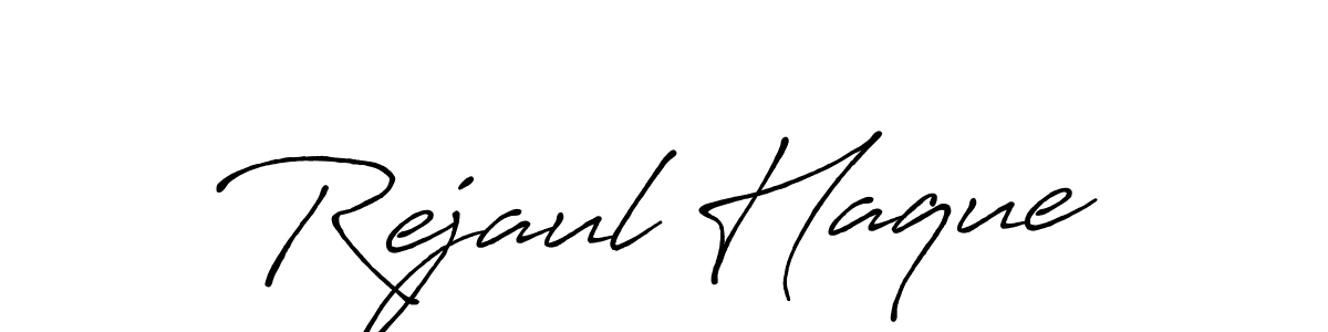 Also You can easily find your signature by using the search form. We will create Rejaul Haque name handwritten signature images for you free of cost using Antro_Vectra_Bolder sign style. Rejaul Haque signature style 7 images and pictures png