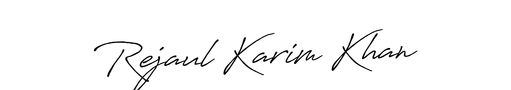It looks lik you need a new signature style for name Rejaul Karim Khan. Design unique handwritten (Antro_Vectra_Bolder) signature with our free signature maker in just a few clicks. Rejaul Karim Khan signature style 7 images and pictures png