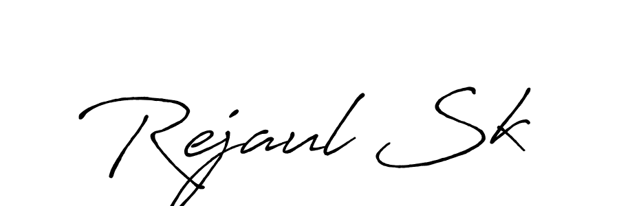 Make a beautiful signature design for name Rejaul Sk. With this signature (Antro_Vectra_Bolder) style, you can create a handwritten signature for free. Rejaul Sk signature style 7 images and pictures png
