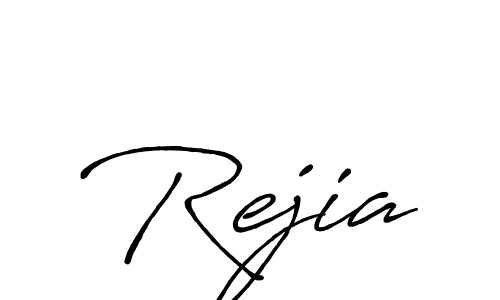 How to make Rejia signature? Antro_Vectra_Bolder is a professional autograph style. Create handwritten signature for Rejia name. Rejia signature style 7 images and pictures png