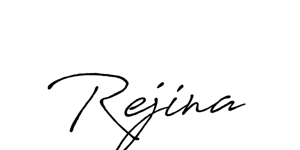 How to make Rejina name signature. Use Antro_Vectra_Bolder style for creating short signs online. This is the latest handwritten sign. Rejina signature style 7 images and pictures png