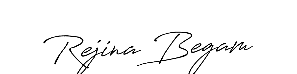 Rejina Begam stylish signature style. Best Handwritten Sign (Antro_Vectra_Bolder) for my name. Handwritten Signature Collection Ideas for my name Rejina Begam. Rejina Begam signature style 7 images and pictures png