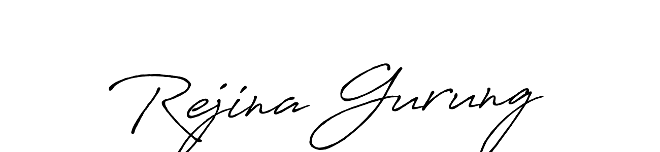 Once you've used our free online signature maker to create your best signature Antro_Vectra_Bolder style, it's time to enjoy all of the benefits that Rejina Gurung name signing documents. Rejina Gurung signature style 7 images and pictures png